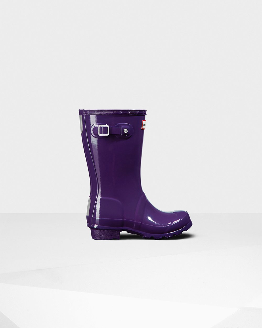 Kids Rain Boots - Hunter Original Big Gloss (98PKVROIH) - Blue Purple